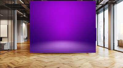 Empty purple room with luxury. Purple gradient background for display your product Wall mural