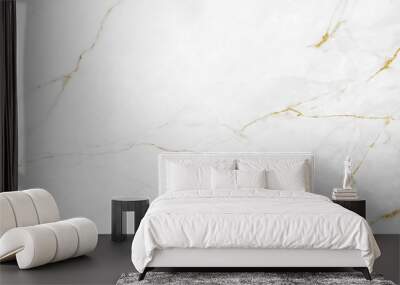 White and gold marble texture background design for your creative design	 Wall mural