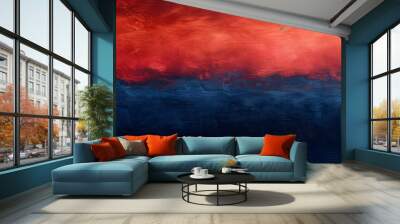 Red to Blue Textured Gradient Wall mural