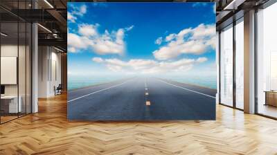 road to the sky Wall mural