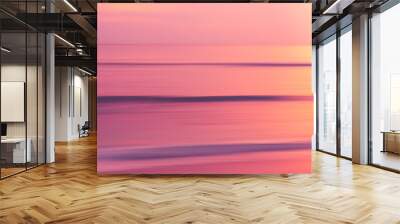 Copy space of soft sand sea and blur tropical beach with sunset sky and cloud abstract background. Wall mural