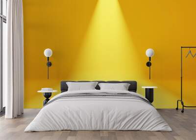 Yellow room with light abstract background. Wall mural