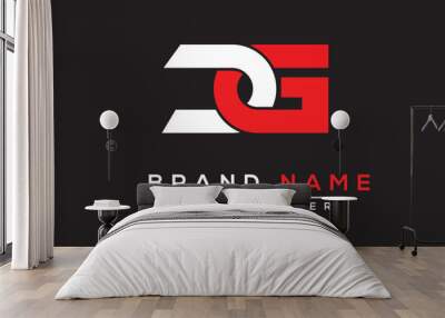 DG  Brand Logo Design Wall mural