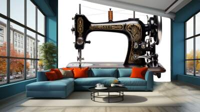 a black and gold sewing machine Wall mural