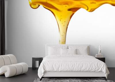 a close up of a drop of honey Wall mural