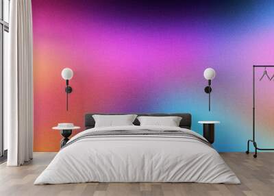 Blurred gradient colorful with grain noise effect, Generative AI Wall mural