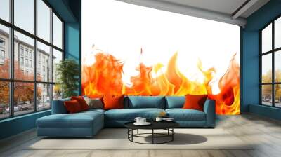 Fire  isolated Wall mural