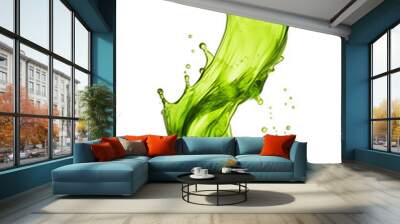 green oil splash transpart Wall mural