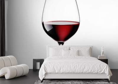 red wine glass isolated Wall mural