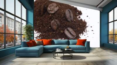 roasted coffee beans with background
 Wall mural