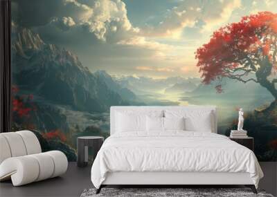 breathtaking landscapes of nature Wall mural