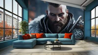 Game Character. Page Header or Banner Wall mural