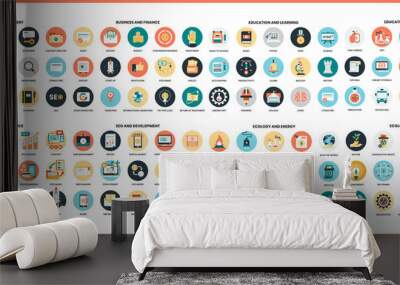 Business icons set for business. Wall mural