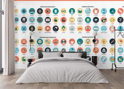 Business icons set for business. Wall mural