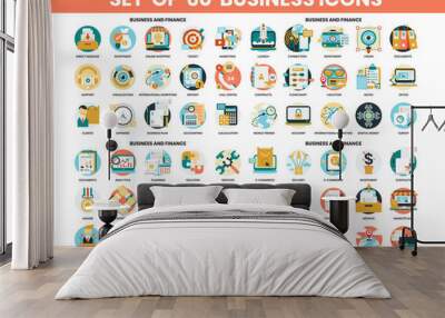 Business icons set for business Wall mural