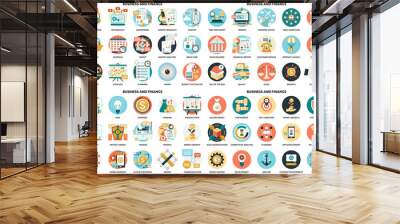 Business icons set for business Wall mural