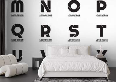 Modern Minimal Vector Logo for banner Wall mural