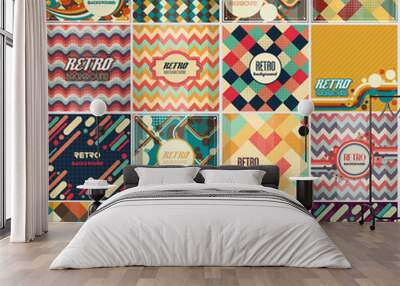 Old retro Vintage style background Design Template Wall mural