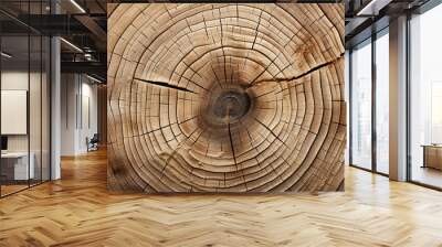 tree trunk cut wood texture Wall mural