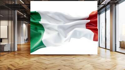 A flag with the colors green, white, and red, Italian flag of the state of Italy Wall mural