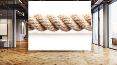 A rope is shown in a white background Wall mural