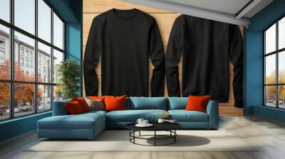 Plain body shirt. Mockup for design. Blank with space for text or print, copy space Wall mural