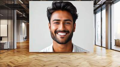 Studio portrait of a man. Background with selective focus and copy space Wall mural