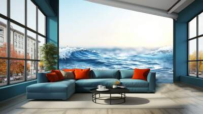 The ocean is calm and peaceful, with a beautiful blue color Wall mural