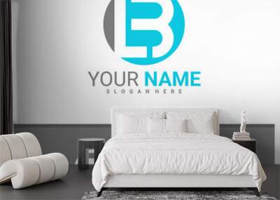 Letter L B logo design vector, Creative L B logo concepts template illustration. Wall mural