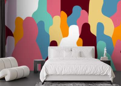 psychology of modern people abstract vector illustration , background design element
 Wall mural