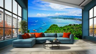 View from Mt Luho Viewpoint in Boracay Philippines Wall mural