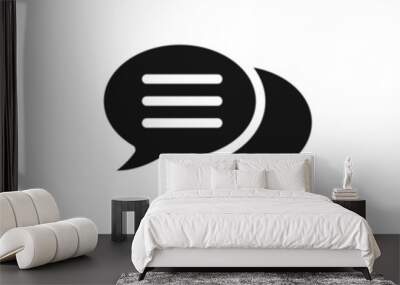 Messaging icon vector Wall mural