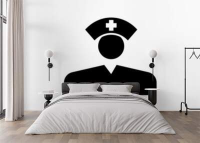 Nurse Icon thin line illustration Wall mural