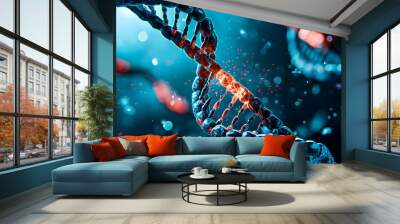 CRISPR molecular scissors for DNA and gene editing Wall mural