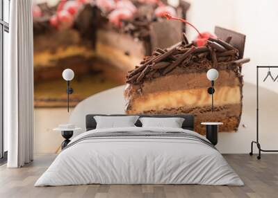 chocolate ice-cream cake Wall mural