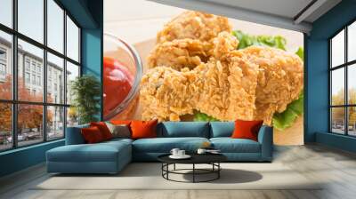 fried crispy chicken Wall mural