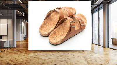 men's and women's (unisex) fashion leather sandals Wall mural