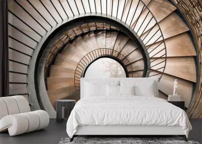 Spiral circle Staircase decoration interior Wall mural