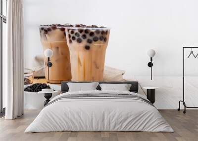 Taiwan milk tea with bubble Wall mural