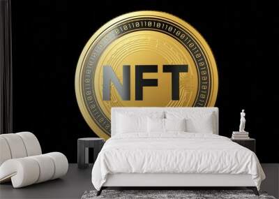 NFT, non-fungible token, NFT coin Wall mural