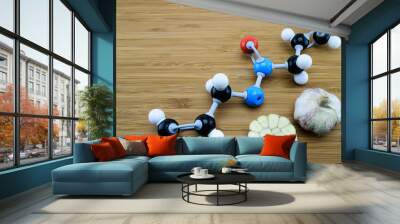 Allicin molecular structure Wall mural