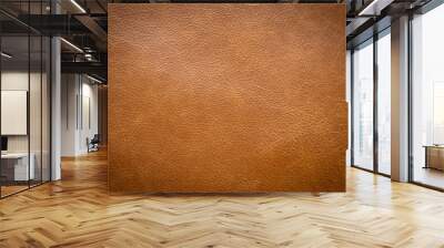 Brown leather texture . background Wall mural