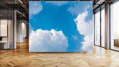 Cloud and sky.background Wall mural