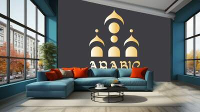 Abstract islamic mosque template for logo Wall mural