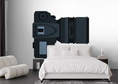 Professional Photo Camera Top View Wall mural