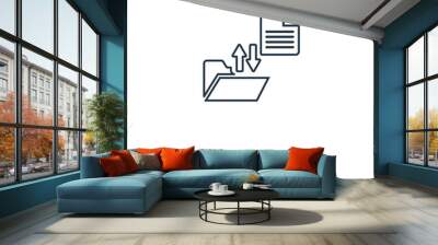 file transfer icon vector Wall mural