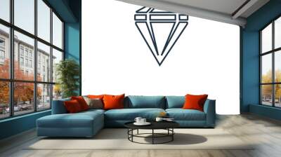 gem icon vector Wall mural