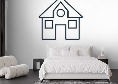 mansion icon vector Wall mural