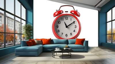 3d Retro Red Alarm Clock Wall mural