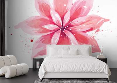 Watercolor new creative professional vector logo design Wall mural